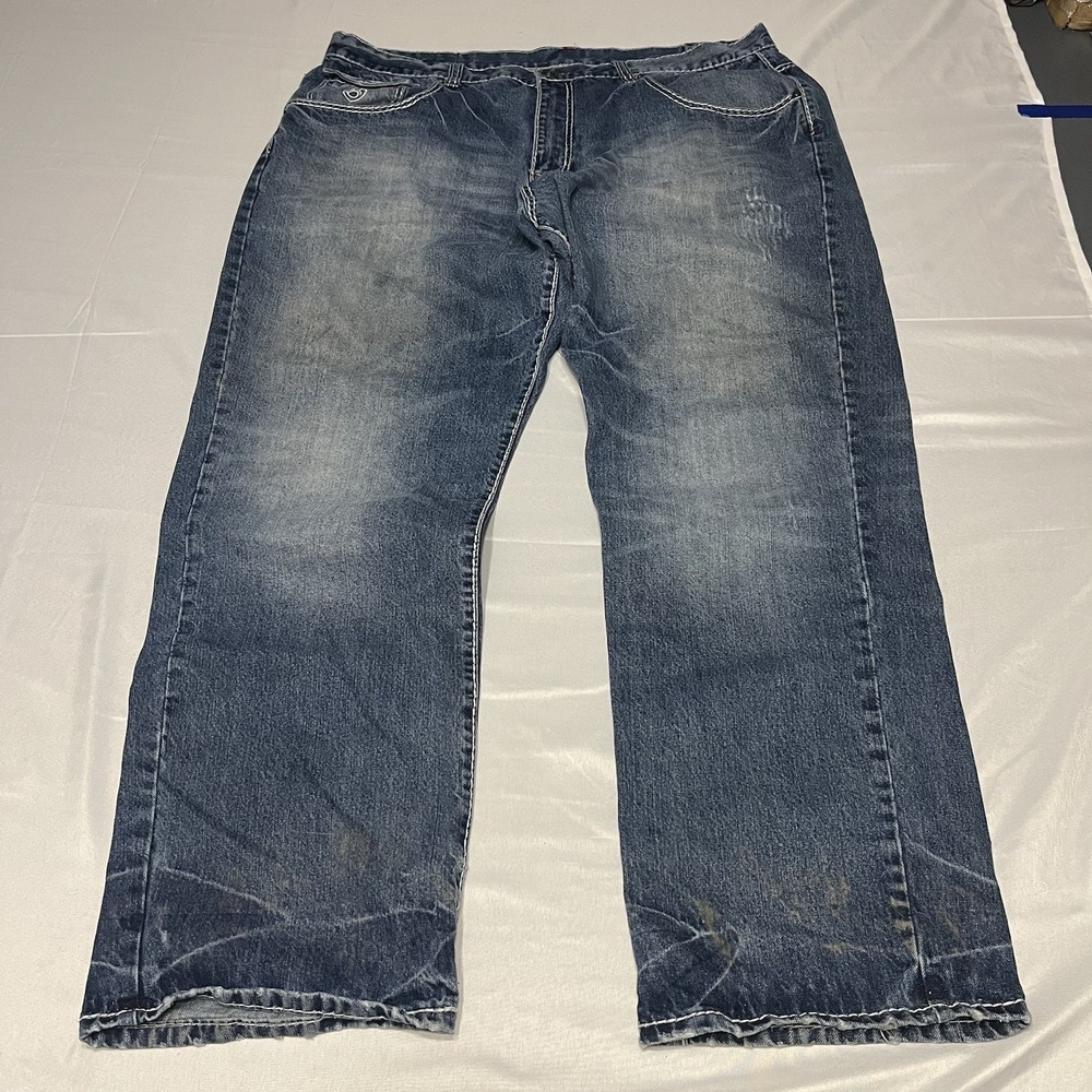 Vintage Eight 732‎ Jeans Mens 42x34 Blue Denim Baggy Grunge Skater Y2K